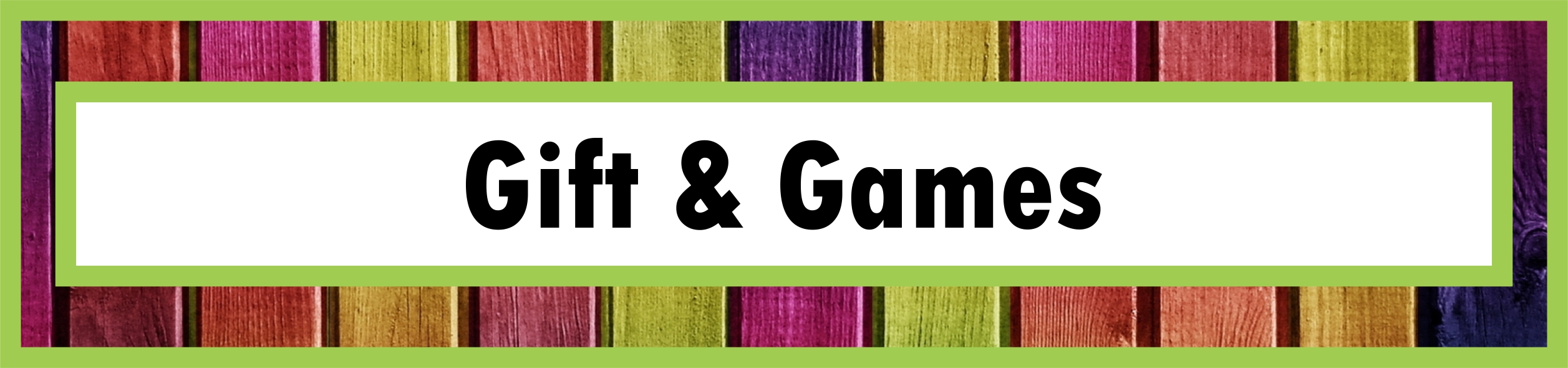 Products button for Gift & Games